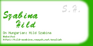 szabina hild business card